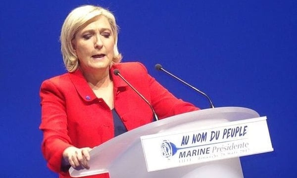 In den Umfragen zu den Präsidentenwahlen führt Marine Le Pen. Hält das Urteil, darf sie 2027 aber gar nicht antreten.