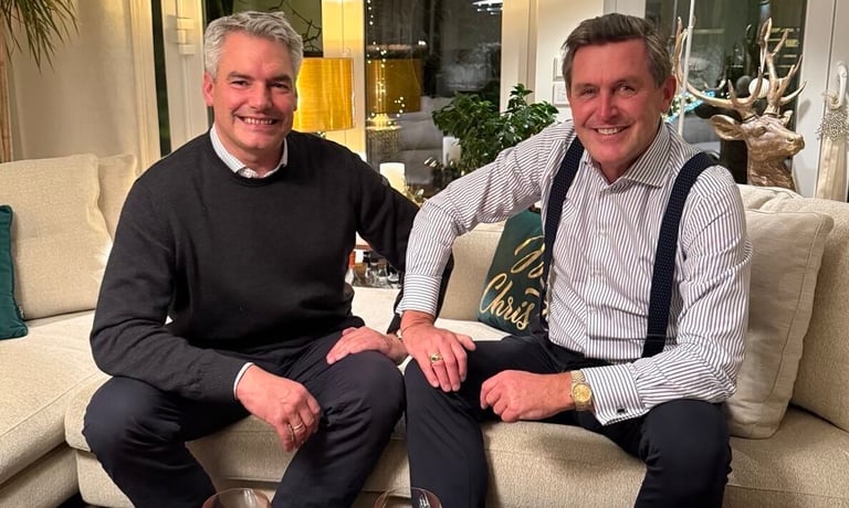 Karl Nehammer und Peter Hanke — Karlnehammer / X