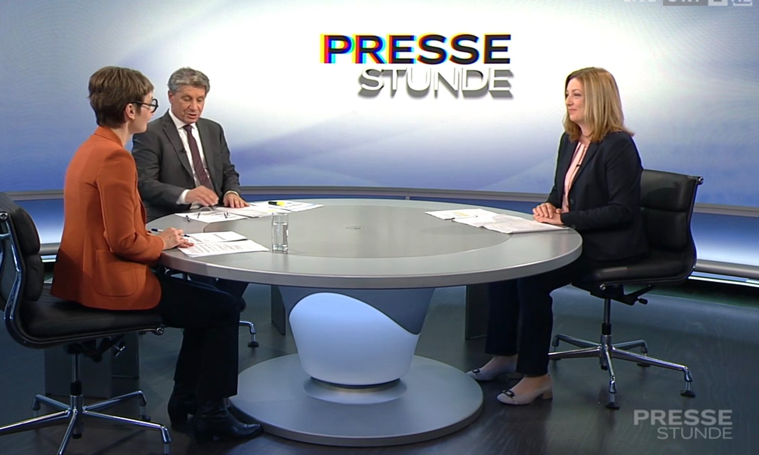 ORF-Pressestunde — Screenshot / ORF ON
