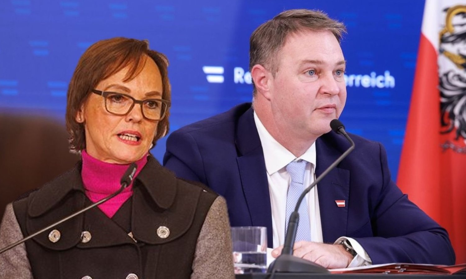 Andreas Babler und Sonja Hammerschmid — Regina Aigner / BKA / BMWKMS/Trippolt