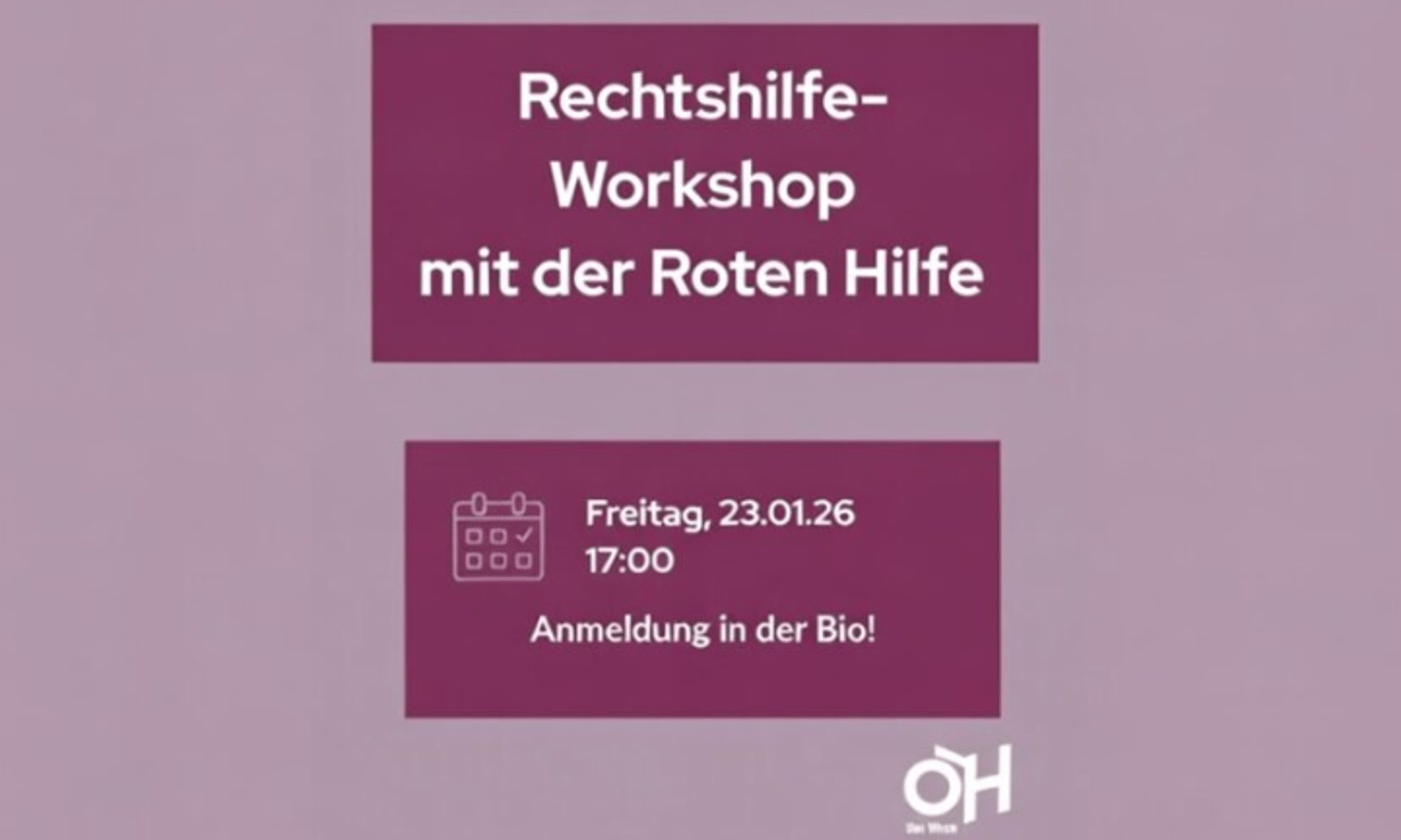 ÖH bewirbt erneut linksextreme „Rote Hilfe“ — Screenshot ÖH Uni Wien / Instagram