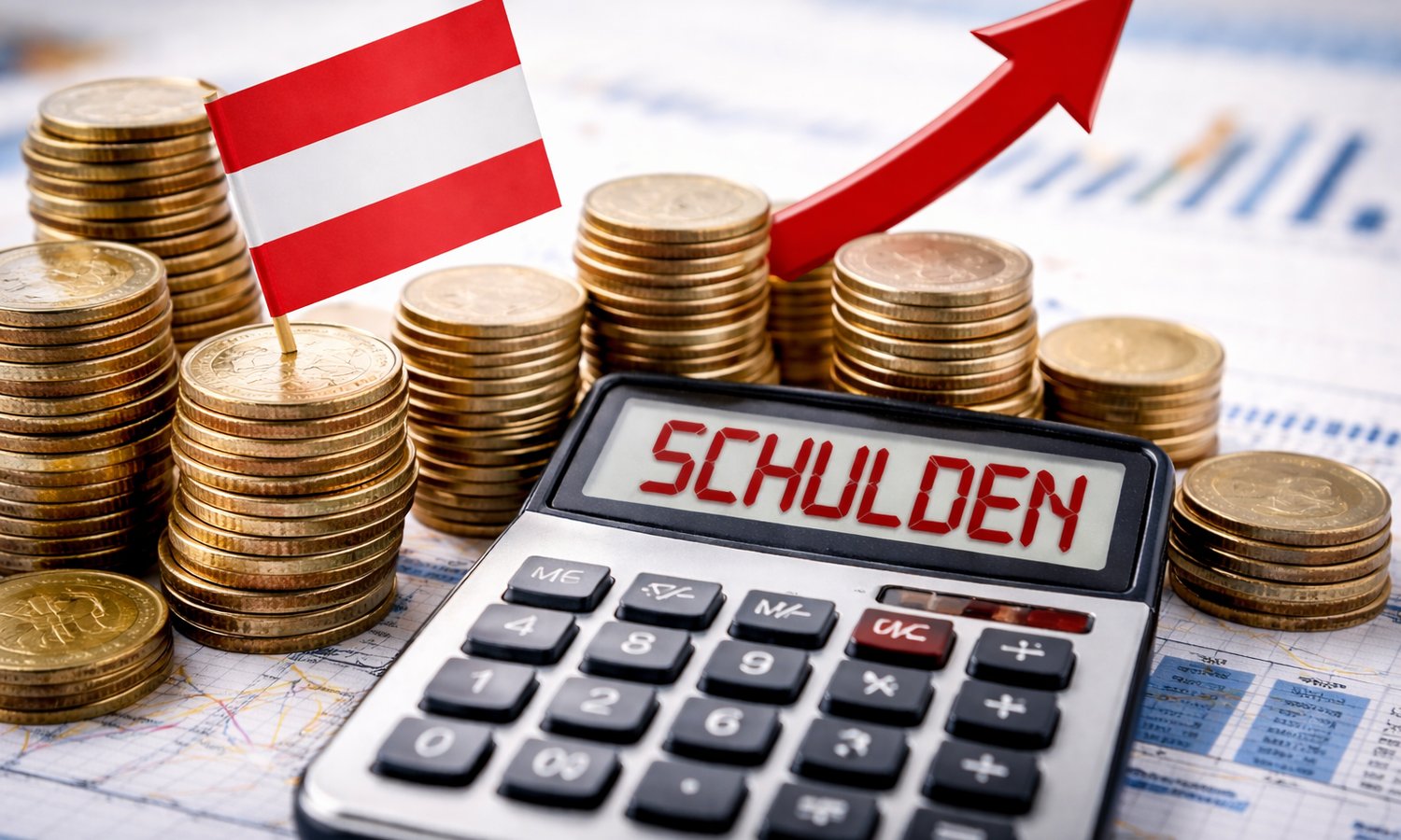 Staatsschulden legen um 13,3 Milliarden Euro zu — KI-Generiert