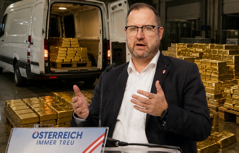 Hafenecker und Goldbarren — FPÖ / unzensuriert.at