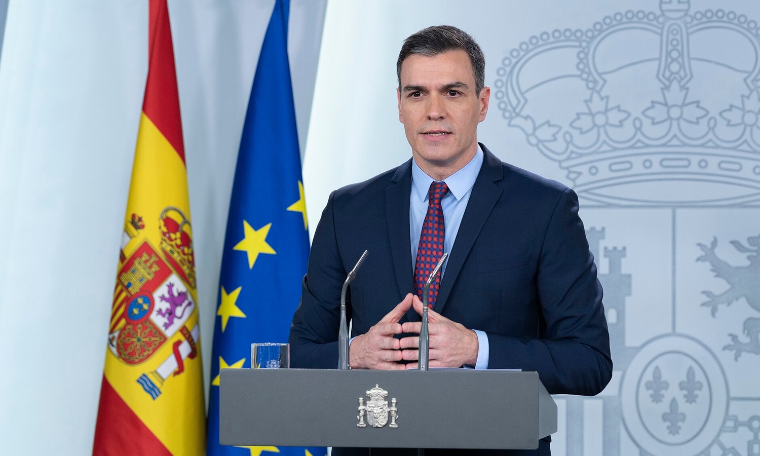 Pedro Sánchez: Erst Blitzbesuch, dann Jet-Urlaub — Pool Moncloa/Borja Puig de la Bellacasa / Wikimedia (gemeinfrei)