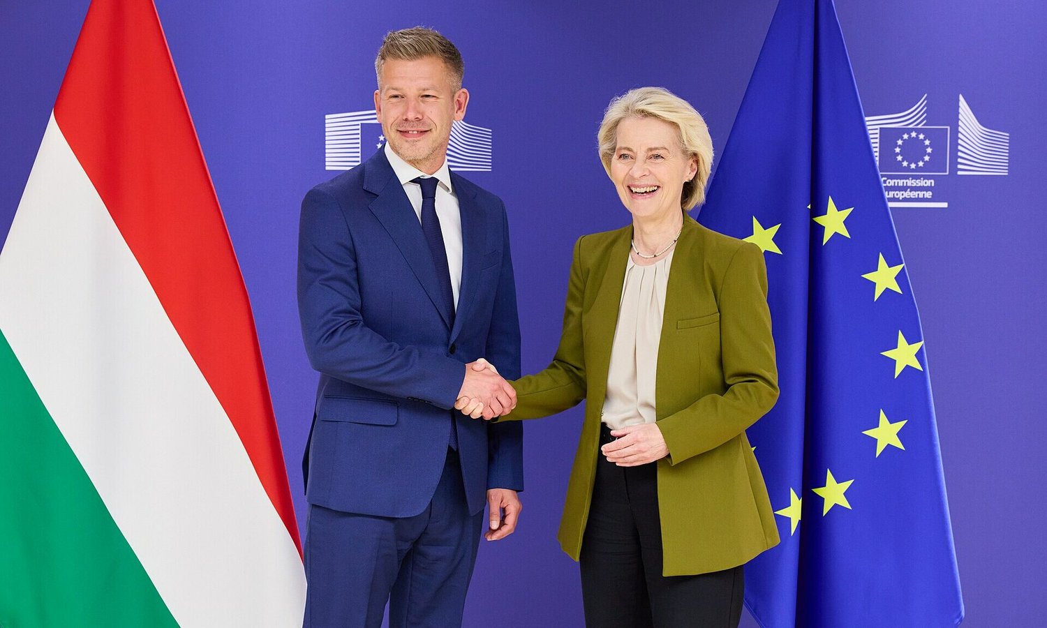 Peter Magyar und Ursula von der Leyen — Dati Bendo / European Commission / Wikimedia CC BY 4.0