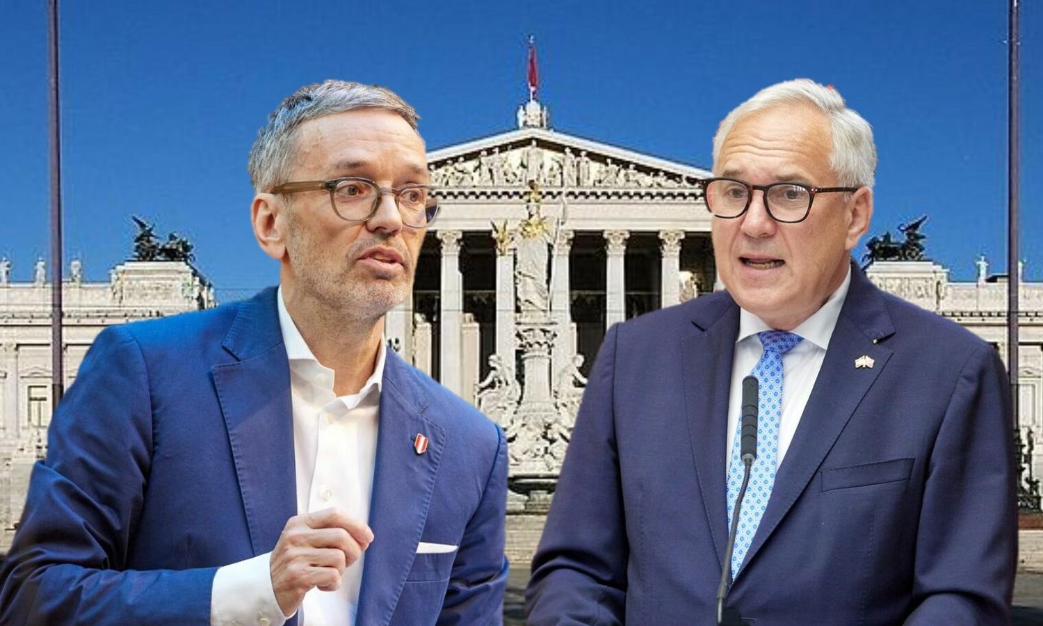 Rosenkranz und Kickl — Qaxxl / wikimedia commons / Parlamentsdirektion/ Thomas Topf