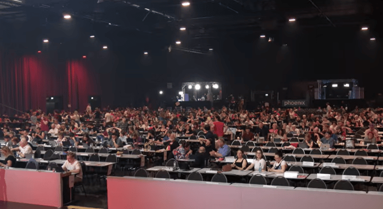 Parteitag: Für Gaza und gegen Deutschland — Screenshot Die Linke / YouTube