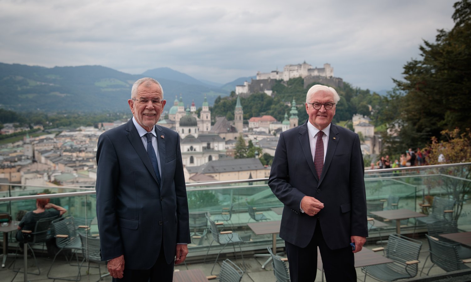 Alexander Van der Bellen und Frank-Walter Steinmeier — Peter Lechner/HBF