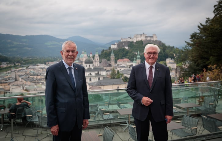 Alexander Van der Bellen und Frank-Walter Steinmeier — Peter Lechner/HBF