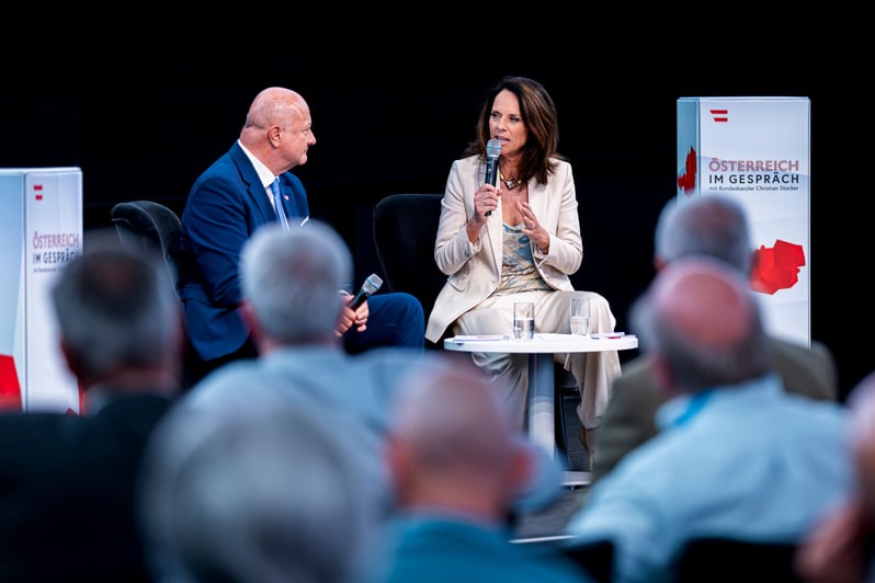 Christian Stocker und Vera Russwurm