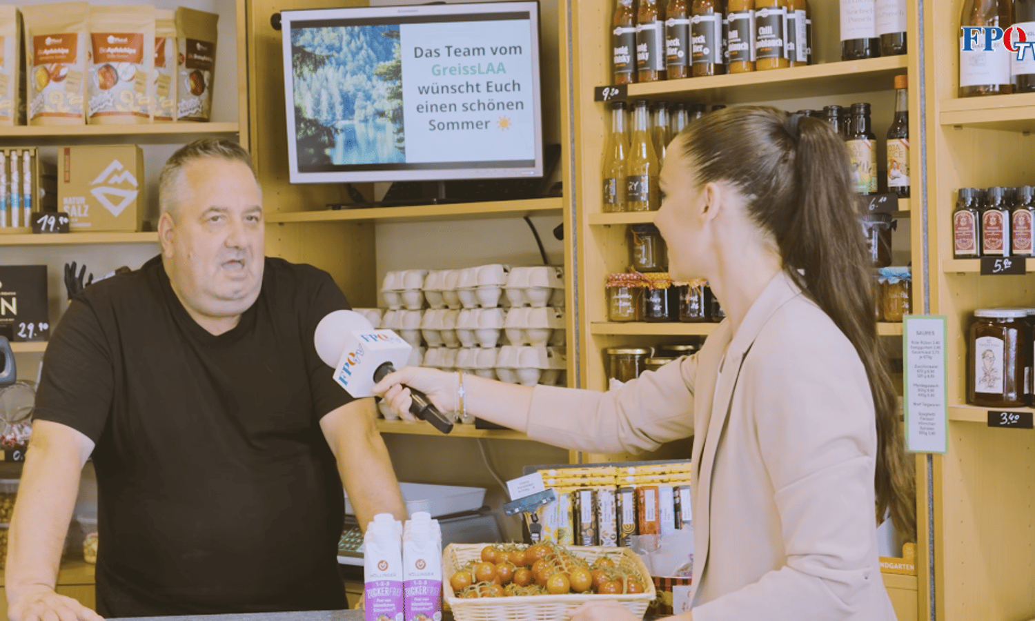 Wut-Greißler rechnet mit Mini-Steuer-Rabatt ab — Screenshot FPÖ TV
