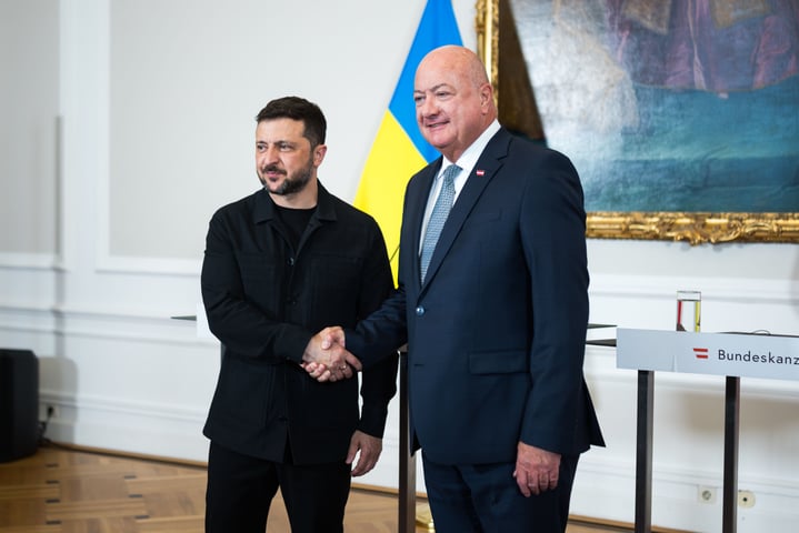 Wolodymyr Selenskyj und Christian Stocker