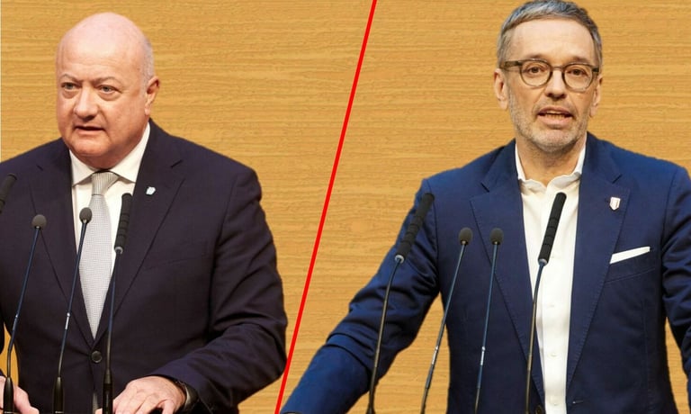 Christian Stocker und Herbert Kickl