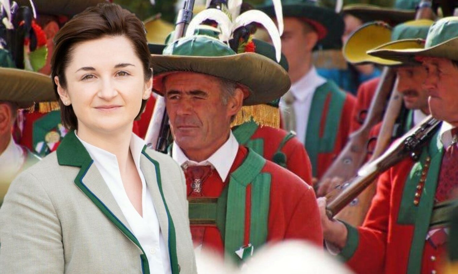 Marlene Svazek und Tiroler Schützen — rottonara / pixabay.com / Land Salzburg