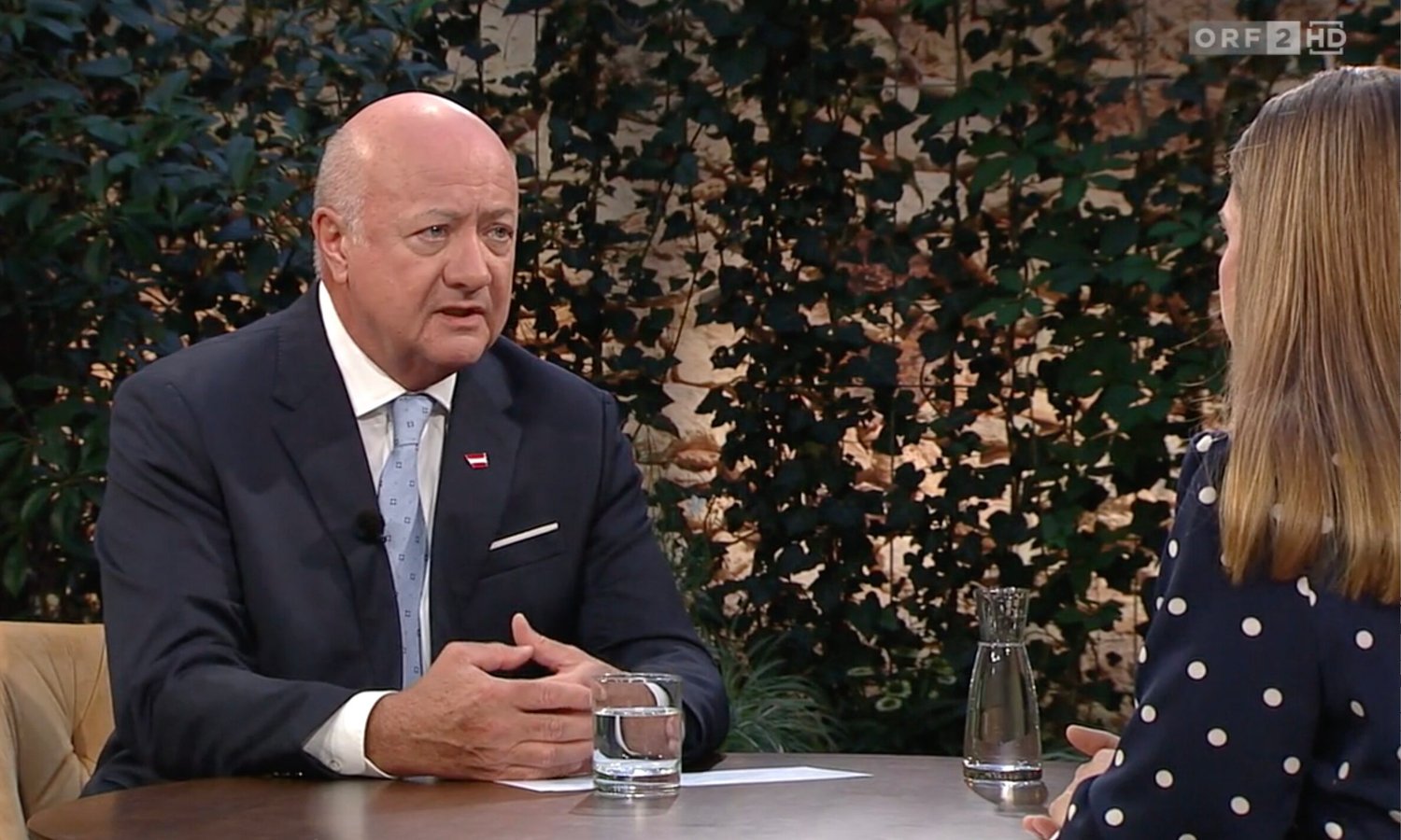Christian Stocker und Simone Stribl — Screenshot / ORF ON