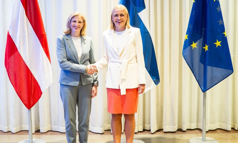 Meinl-Reisinger und Elina Valtonen
