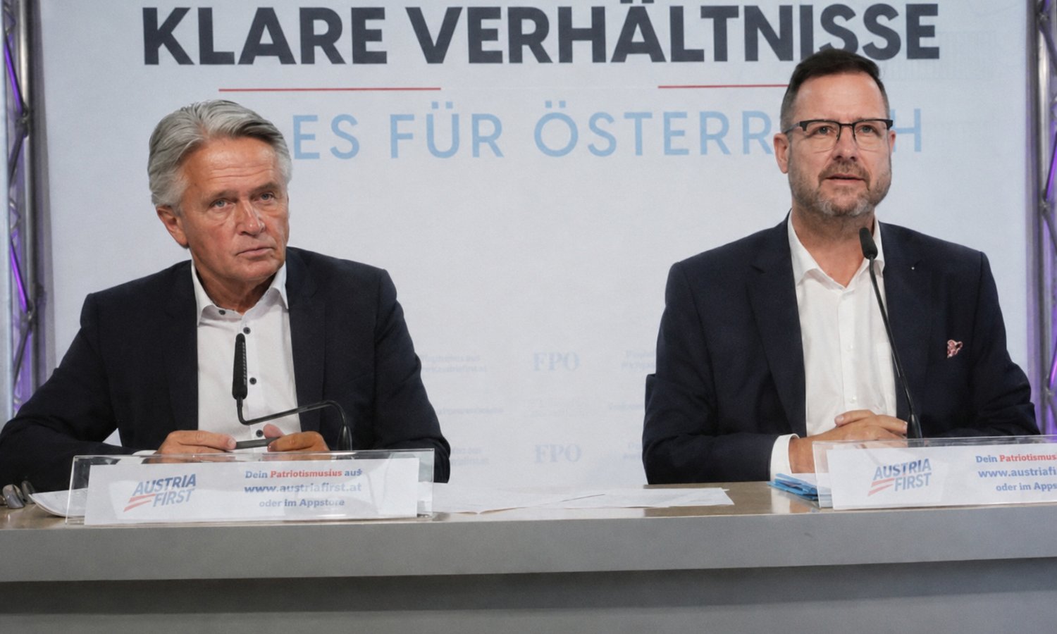 Peter Westenthaler und Christian Hafenecker — Andreas Ruttinger / FPÖ