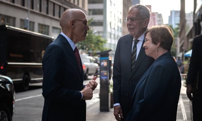 Van der Bellen und Doris Schmidauer in New York — Peter Lechner/HBF