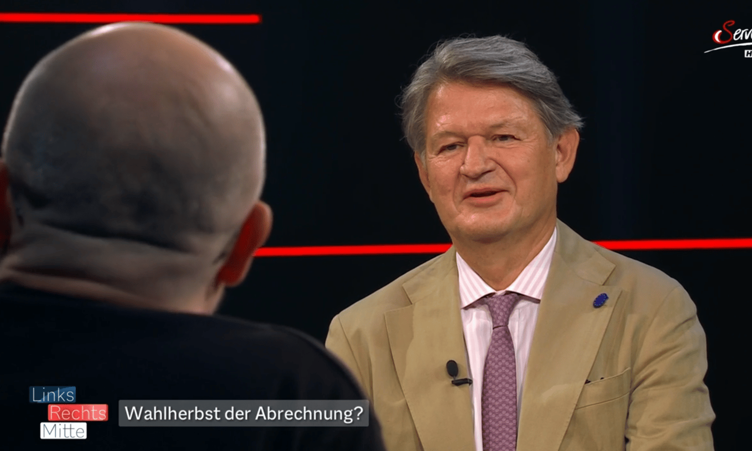 Bernhard Heinzlmaier und Helmut Brandstätter — Screenshot / ServusTV