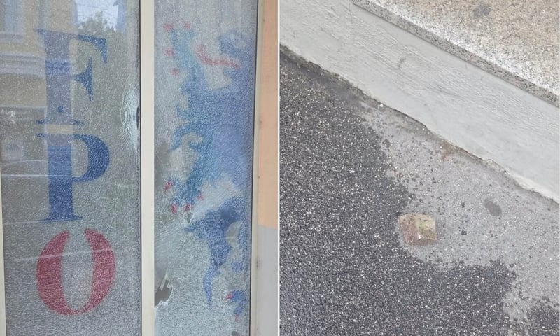 Steinwurf auf FPÖ-Bürgerbüro in Salzburg