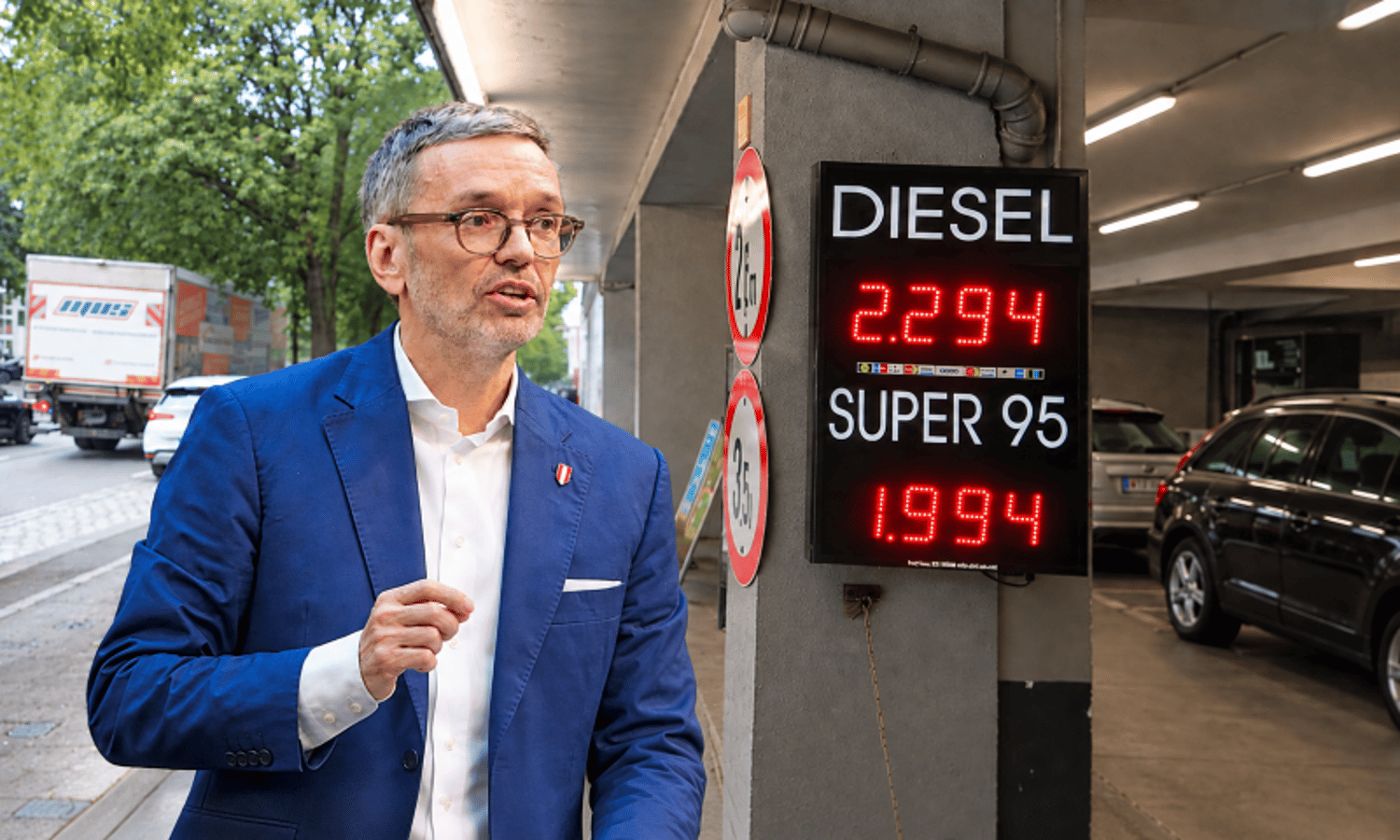 Kickl entlarvt die Spritpreis-Mogelpackung — Parlamentsdirektion/ Thomas Topf Unzensuriert KI optimiert