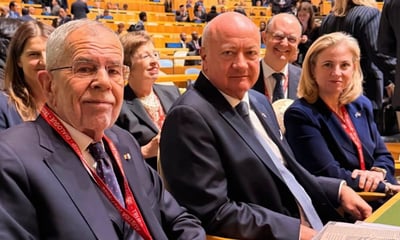 Van der Bellen, Stocker, Meinl-Reisinger — Screenshot / Facebook Stocker