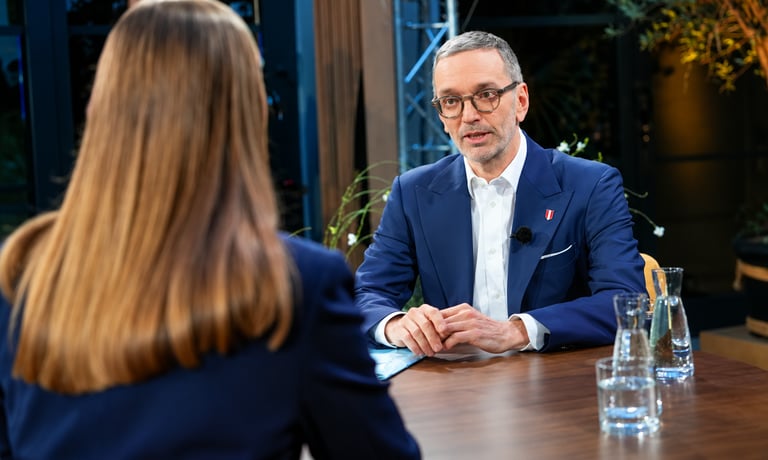 Kickl lässt alle anderen Parteichefs hinter sich — Screenshot ORF ON