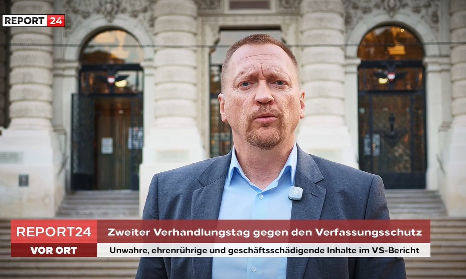 Richter kritisiert Verfassungsschutz-Vorwürfe — Screenshot Report 24 / YouTube