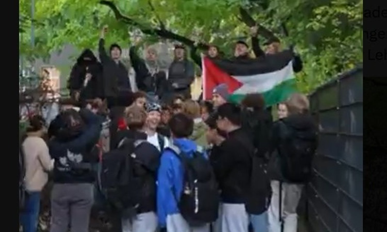 Linksextreme blockieren Schulen in Berlin — Screenshot X/ Perspektive Online