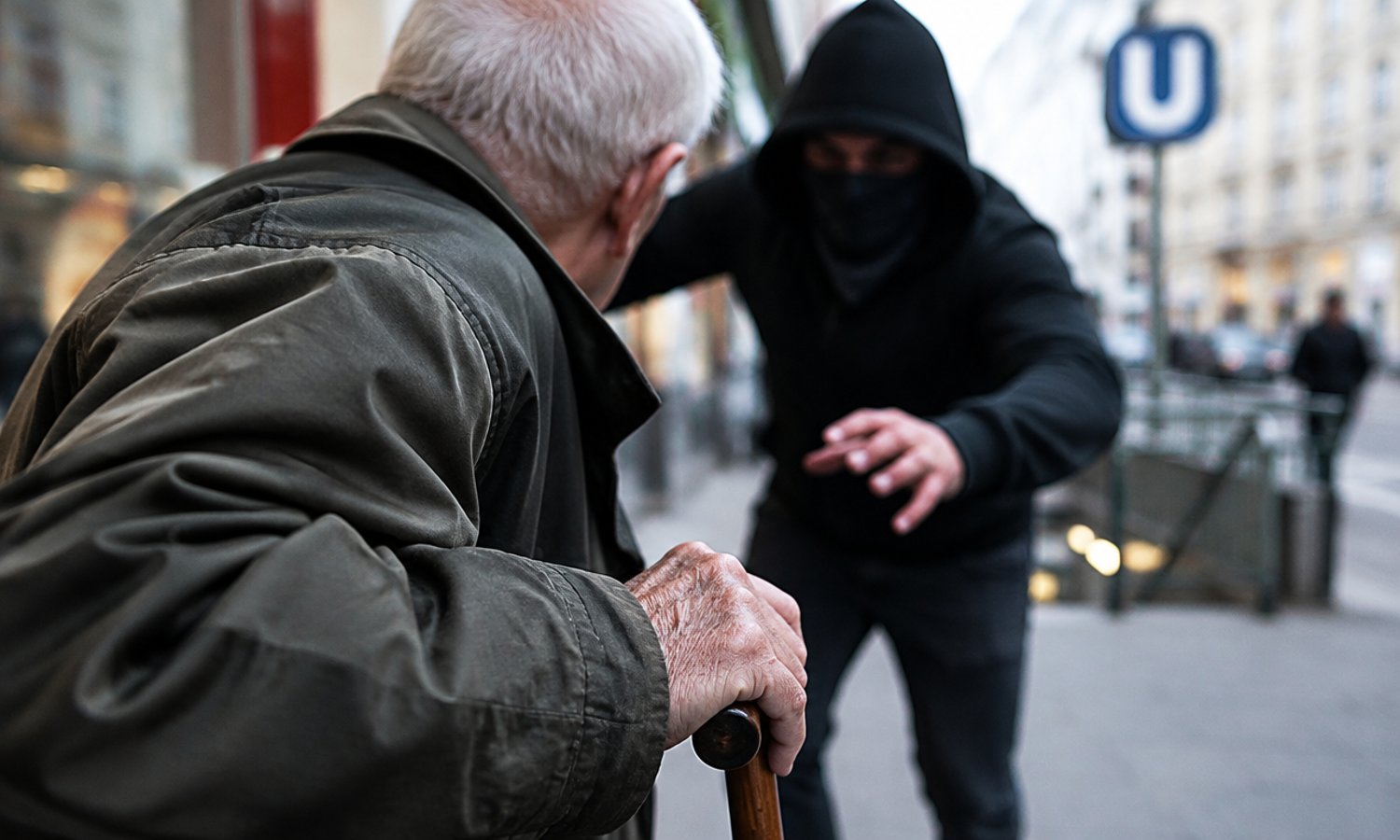 Marokkaner attackierte 81-jährigen Pensionisten — KI-generiert / Unzensuriert