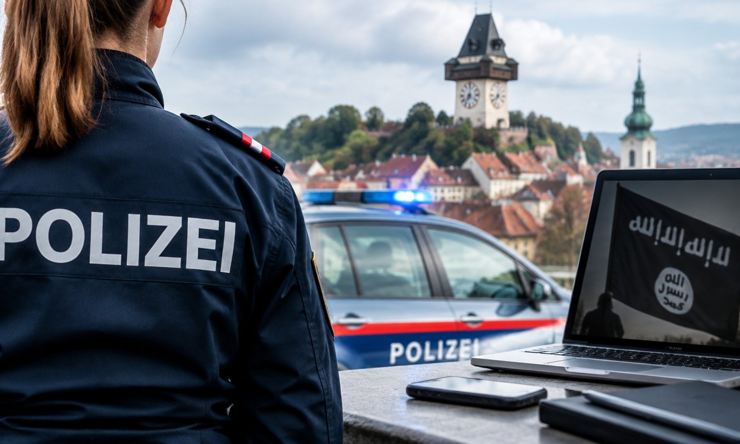 Polizeischülerin soll für den IS rekrutiert haben — KI-generiert / Unzensuriert