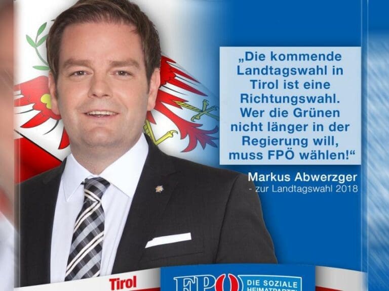Umfrage: Tiroler ÖVP droht "blaues Wunder" — Bild: Markus Abwerzger auf Facebook