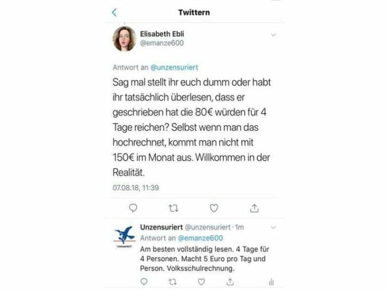 Selbst ins Aus gestellt: Studentin blamiert sich — Bild: https://www.unzensuriert.at