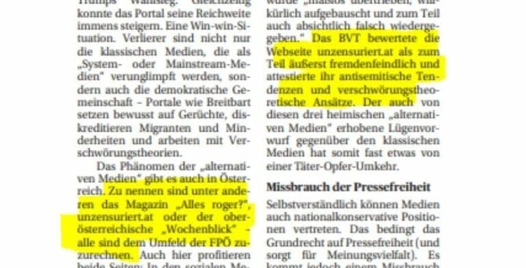 Presserat Geschäftsführer verbreitet "Fake News" — Faksimile diePresse
