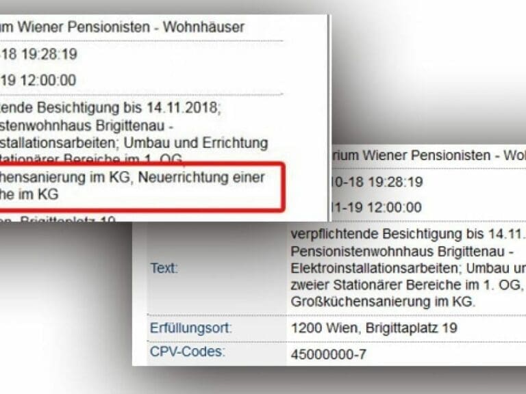 Will Seniorenheim Halal-Küche vertuschen? — Bild: Screeshots von öffentlichen Seiten des KWP