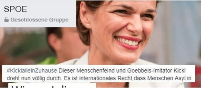 #hassimnetz in der SPOE-Facebook-Gruppe — Bild: Screenshot SPOE-Facebook-Gruppe