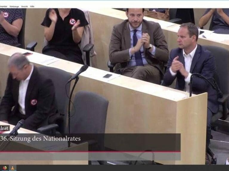 Strache erwischt SPÖ auf falschem Fuß — Bild: Parlament livestream