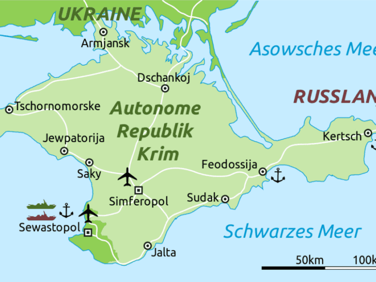 60 Kilometer gesicherter Grenzzaun sollen die russische Krim vor der ukrainischen Aggression sichern.
