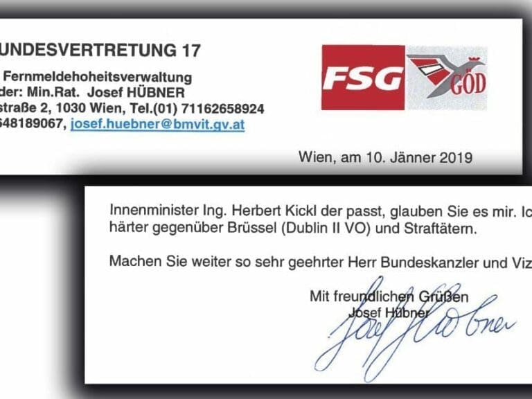 FSG-Gewerkschafter lobt Kurz, Strache und Kickl — Bild: z.V.g.