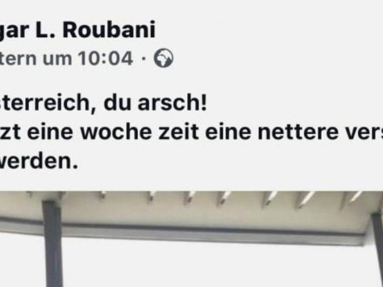 Österreich darf man als "Arsch" beschimpfen — Bild: Screenshot Facebook