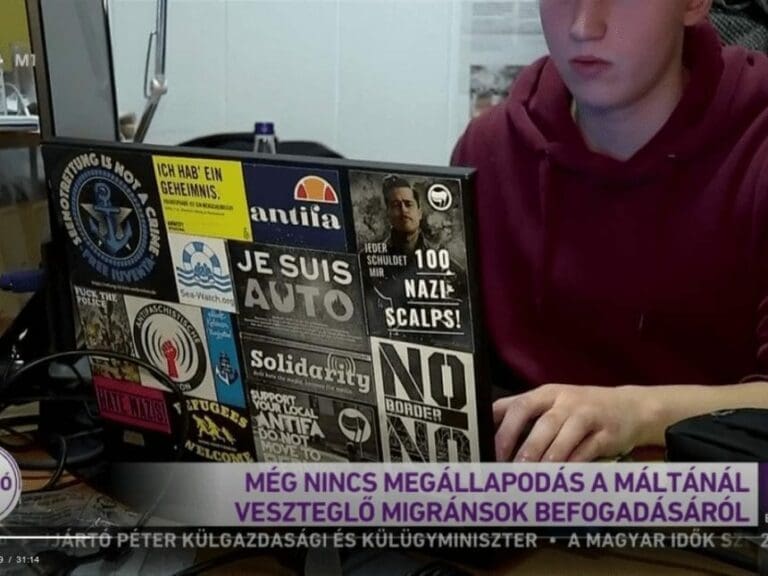 "Sea-Watch"-Mitarbeiter offensichtlich linksextrem — Bild: Bildschirmfoto hirado.hu