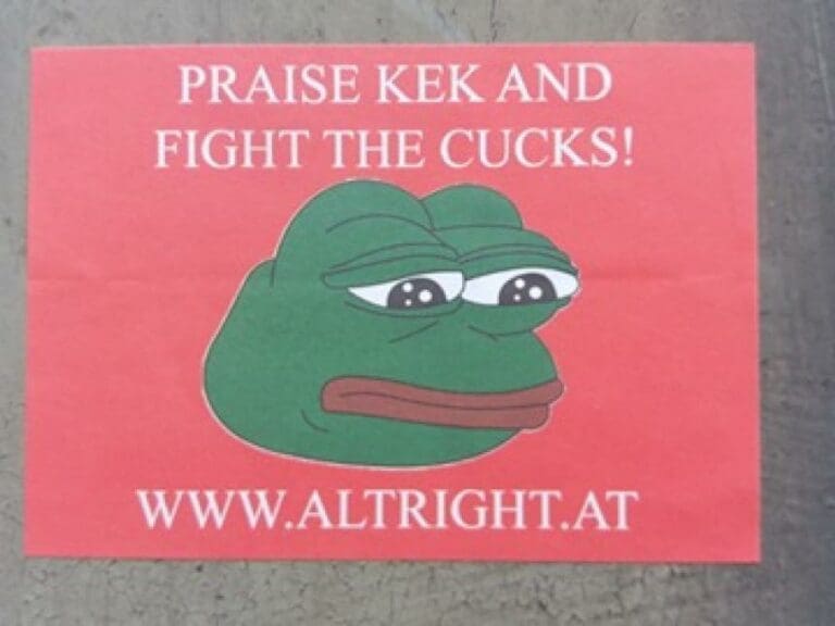 Wiener Verfassungsschutz ermittelt wegen Aufkleber mit “Pepe dem Frosch” — Bild: privat / zVg