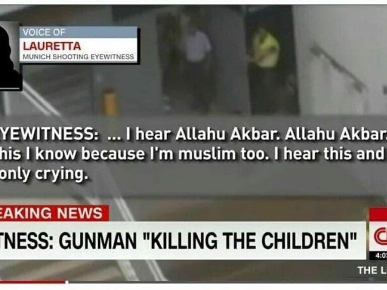 München: Rief Täter "Allahu Akbar"? — Bild: Screenshot CNN