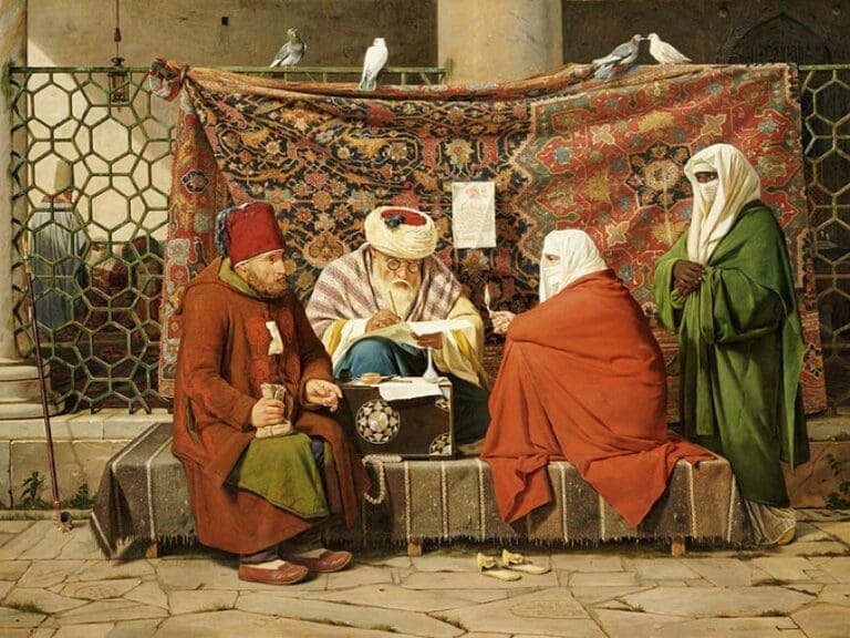 360.000 ?/Jahr für Moslem mit vier Frauen — Bild: Martinus Rorbye (1803-1848), Christie s / Wikimedia (gemeinfrei)