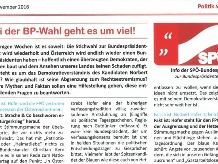 SPÖ-Adventbotschaft gegen Hofer — Bild: SPÖ Breitenfurt