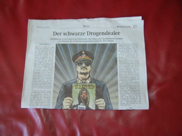 Staatszeitung verharmlost schwarze Drogenhändler — Bild: unzensuriert.at
