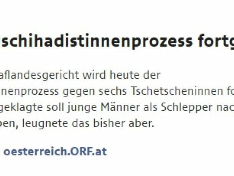ORF-Frauentag mit Dschihadistinnen — Bild: Screenshot ORF.at