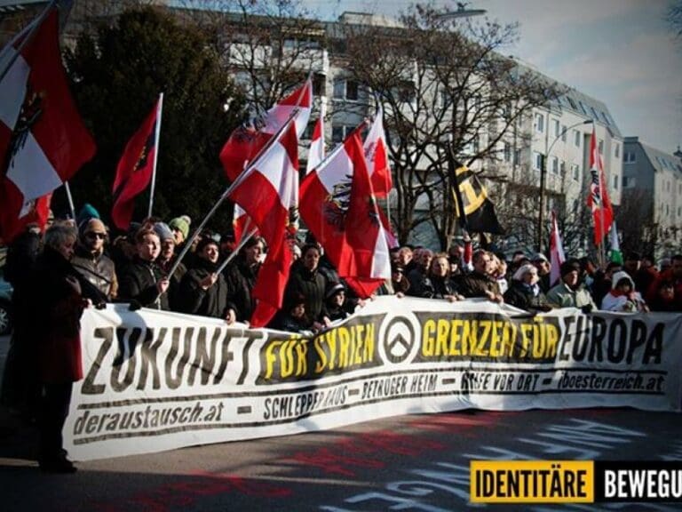 Hausdurchsuchung nach Steinwurf auf Identitären — Bild: Identitäre Bewegung Österreich