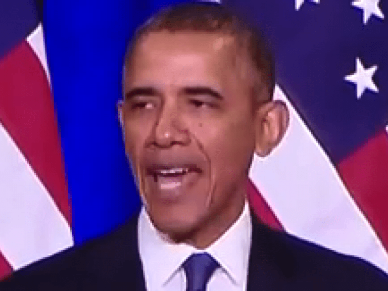 Obama schlägt noch einmal wild um sich — Bild: White House / Wikimedia gemeinfrei
