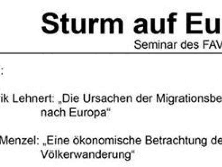 Seminar in Graz zum "Sturm auf Europa" — Bild: FAV Steiermark